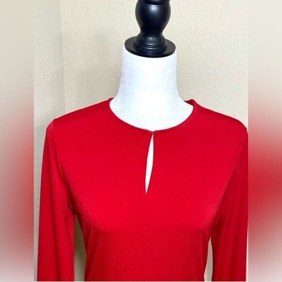 Ralph Lauren Classy Tunic in Deep Red Size Small - Picture 3 of 10